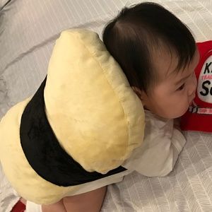 3 left Baby Sushi Costume Tamago Egg with belt.